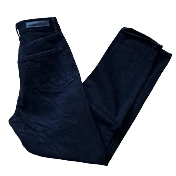 GRLFRND Women's Devon Boyfriend Black Jeans Button Fly High Waist  Sz 26