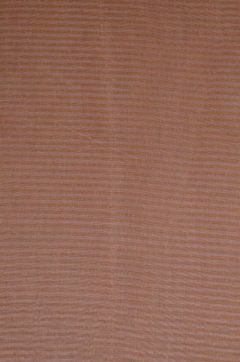 Handloom Pure Chanderi Tissue Striped Zari Based Kurta Piece With A Cotton Silk Matching Lower