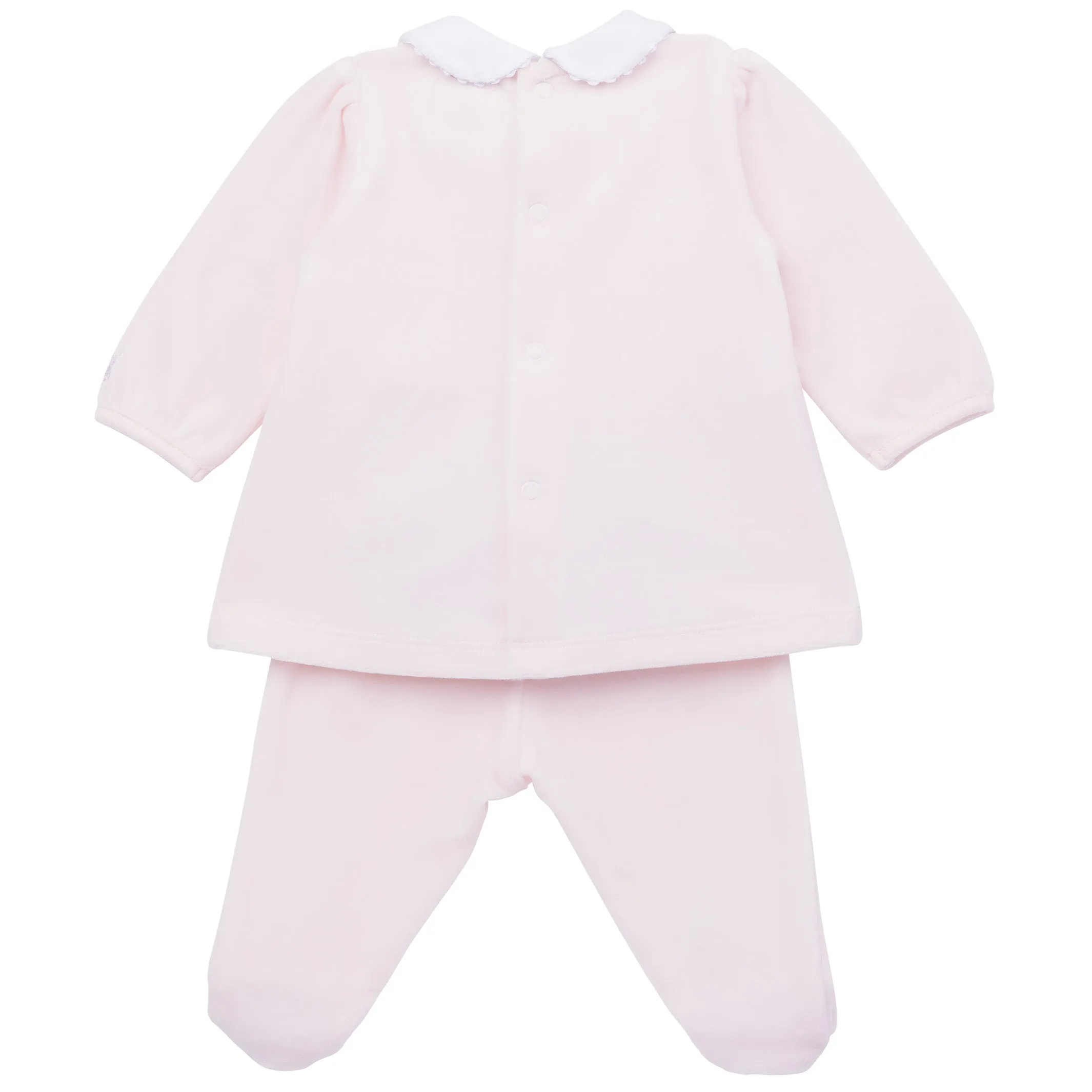 Hazel Velour Bunny Baby Girls Outfit