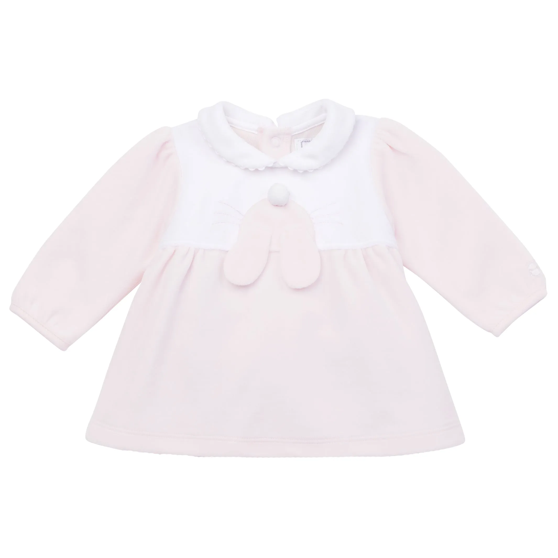 Hazel Velour Bunny Baby Girls Outfit