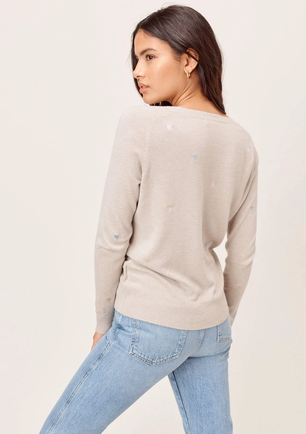 Heart Eyes Embroidered Sweater