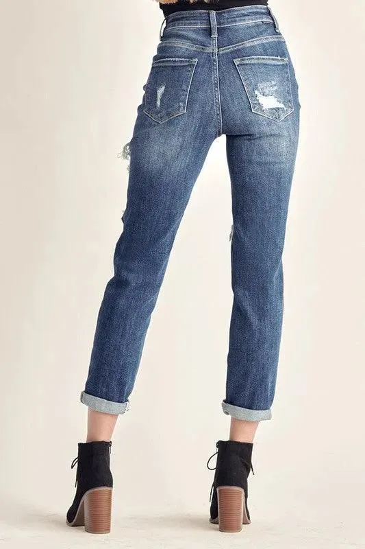 High Rise Boyfriend Jeans