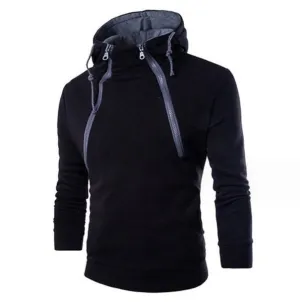 Highneck Hooded Pullover