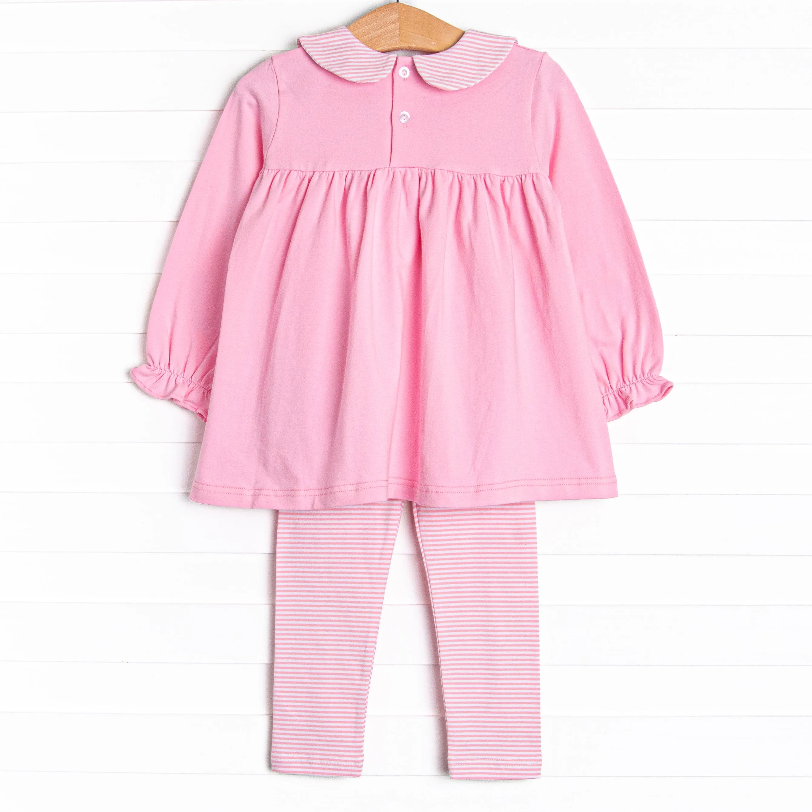 Hocus Pocus Hat Applique Legging Set, Pink