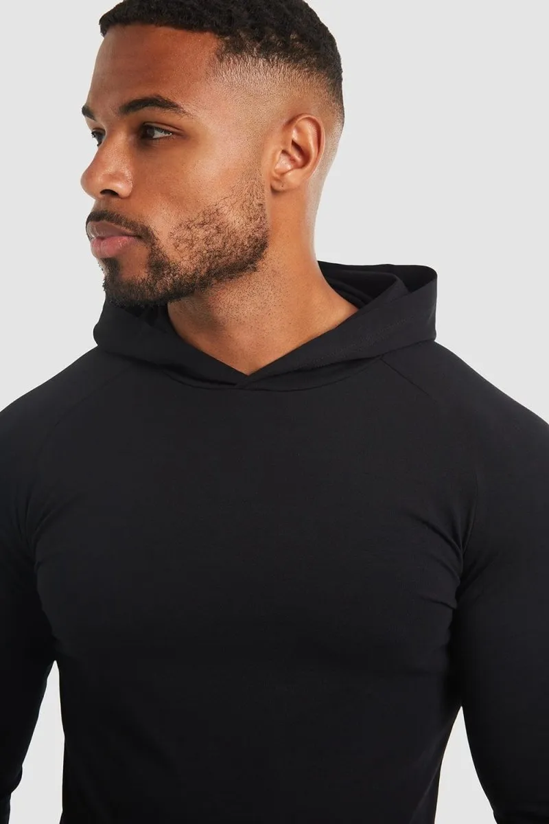 Hooded Top in Black