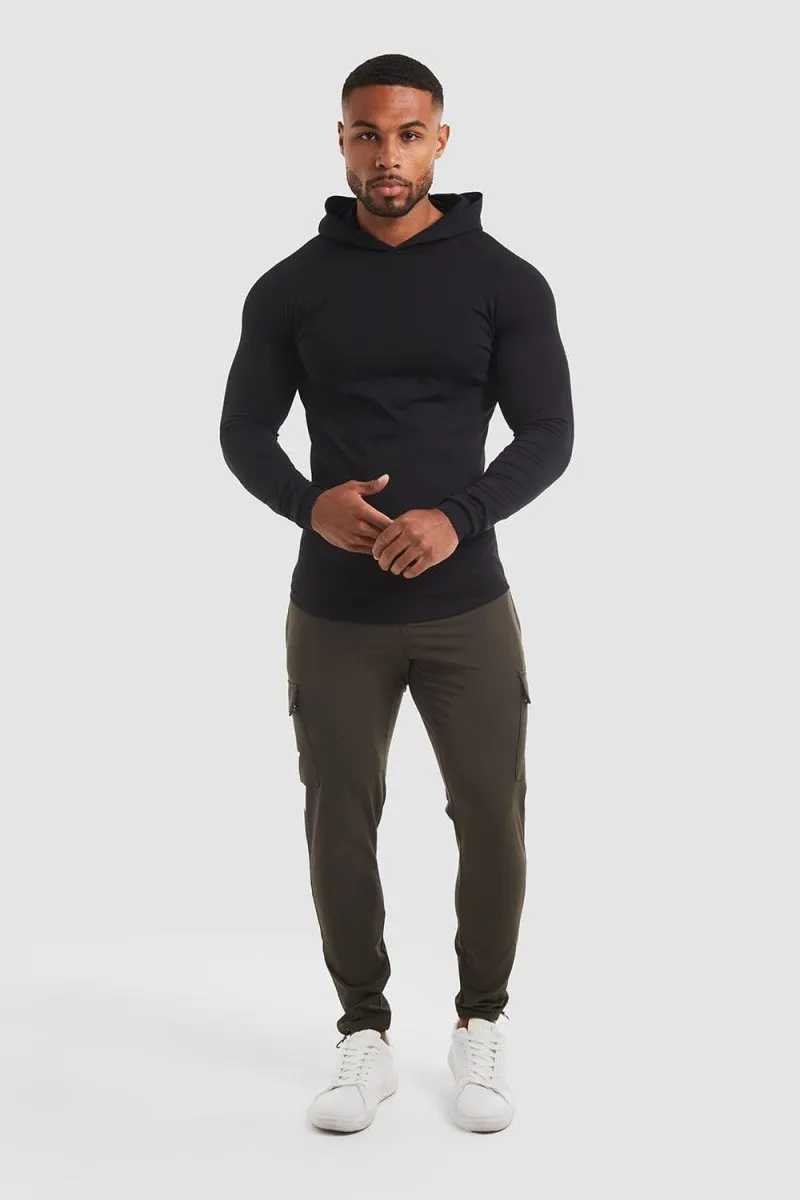 Hooded Top in Black