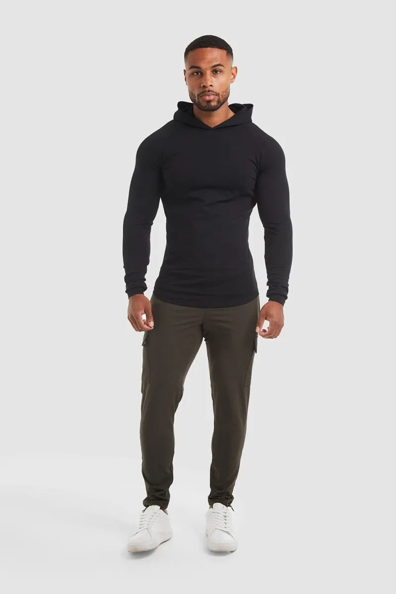 Hooded Top in Black