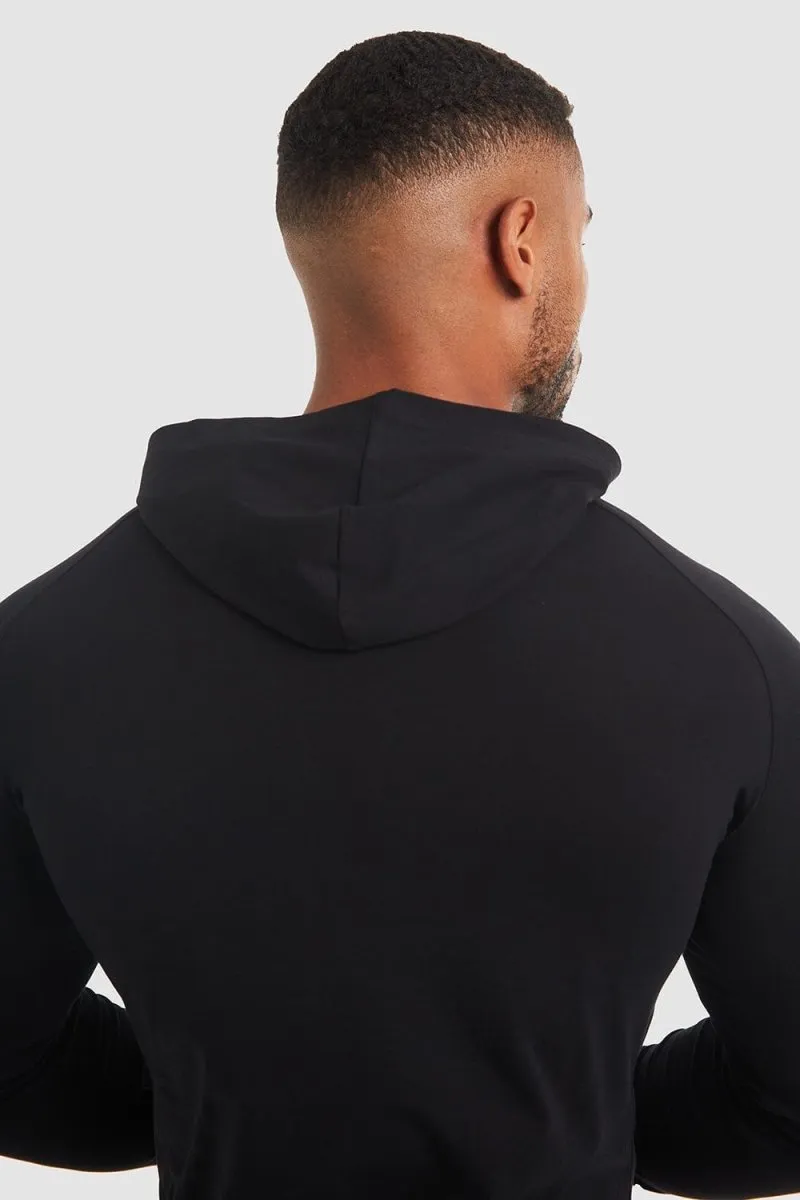 Hooded Top in Black