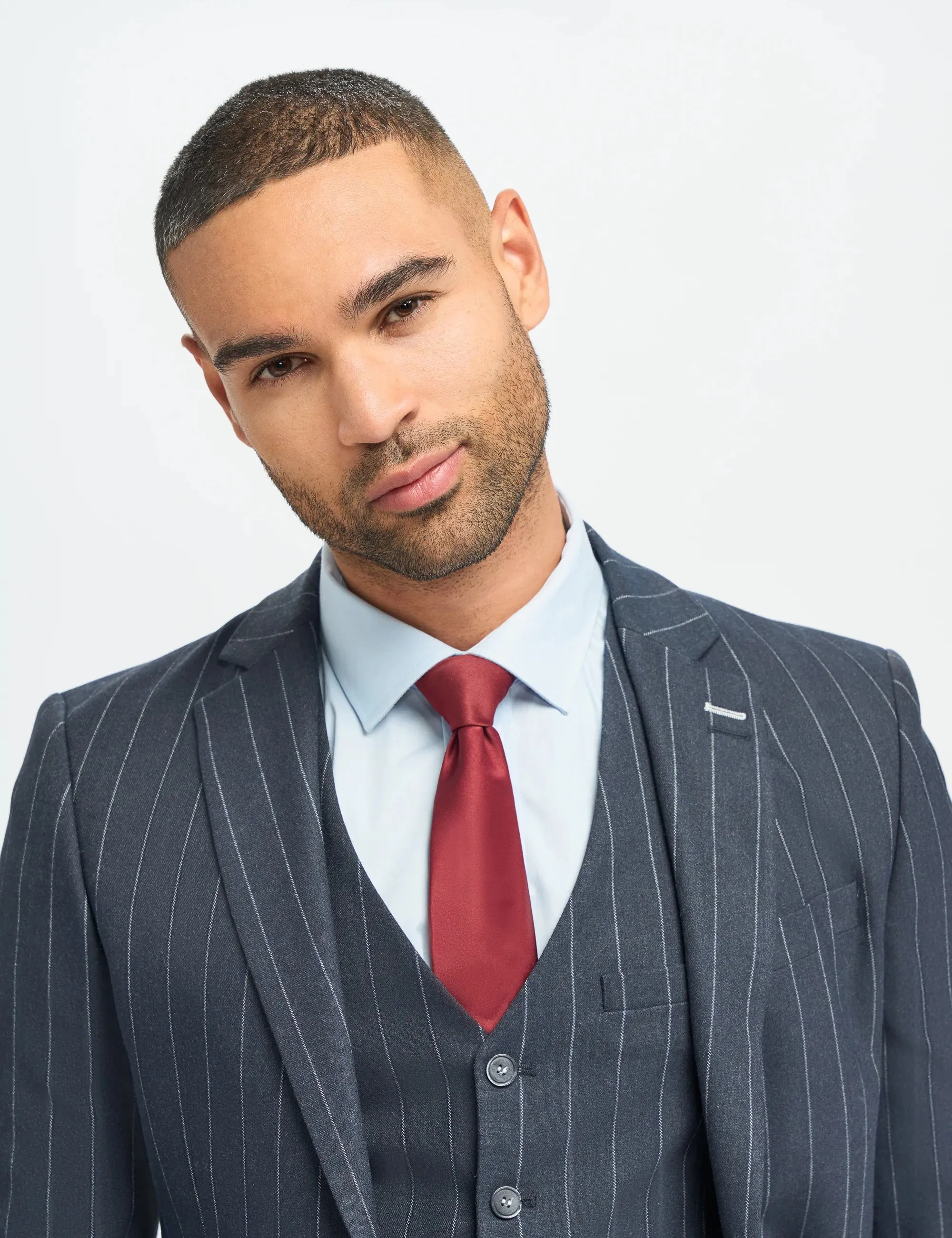 INVINCIBLE – CAVANI NAVY PINSTRIPE JACKET
