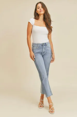 J18 PIN TUCK BOYFRIEND JEANS