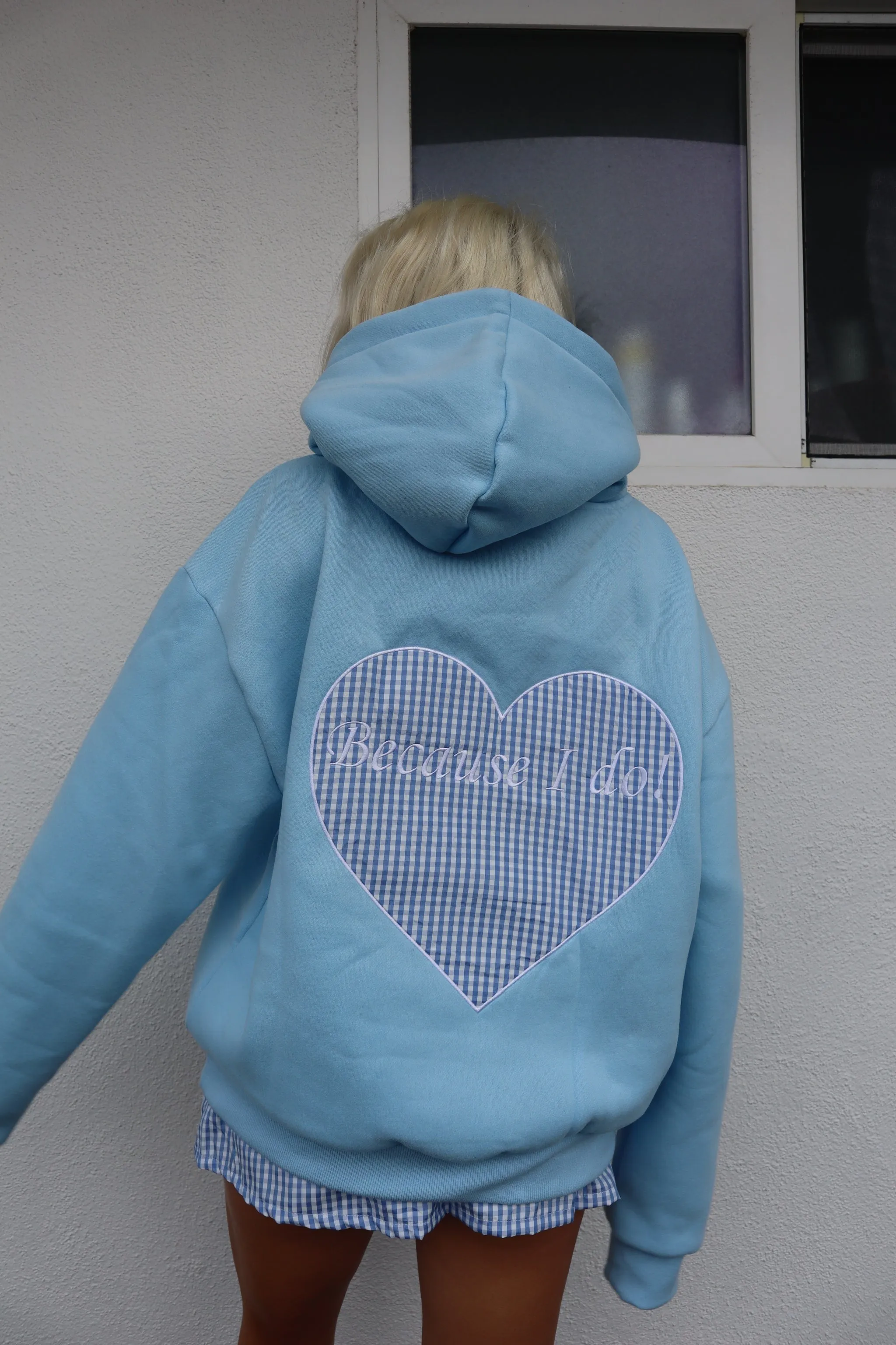 JazzHer Embroidered Letters Solid Color Sweet Cute Hoodie Women's Y2K Style Streetwear Harajuku High Street Casual Pullover Sweatshirt