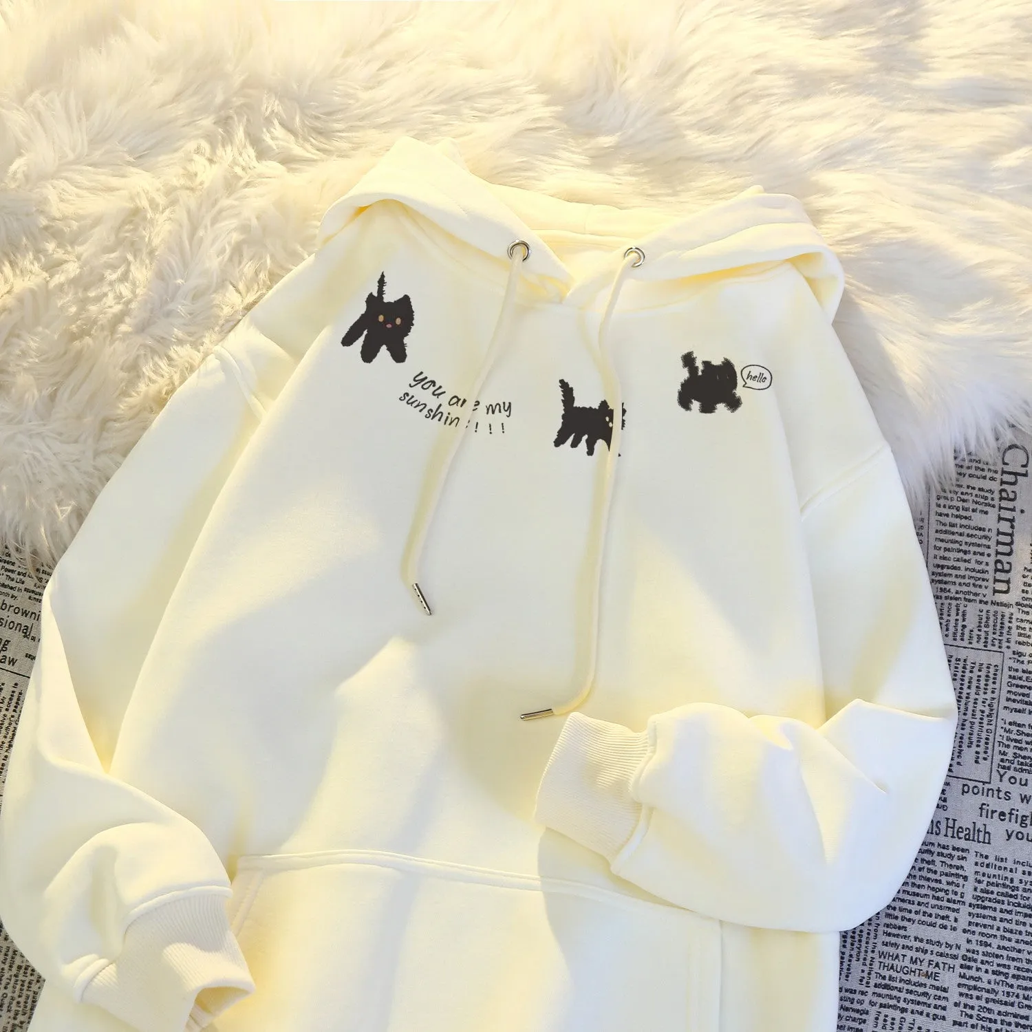 JazzHer Thicked Hoodie Women's Clothing Anime Print Hooded Sweatshirts Oversized Tops 2025 Ropa Mujer Fashion Casual Warm Hoodies 49C884