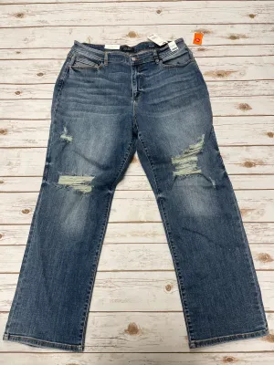 Jeans Boyfriend By Judy Blue In Blue Denim, Size: 20