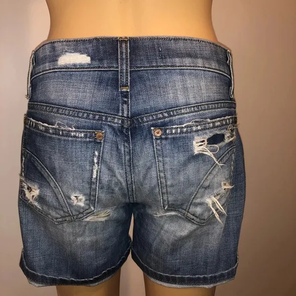 Joe’s jeans distressed boyfriend jean shorts 24