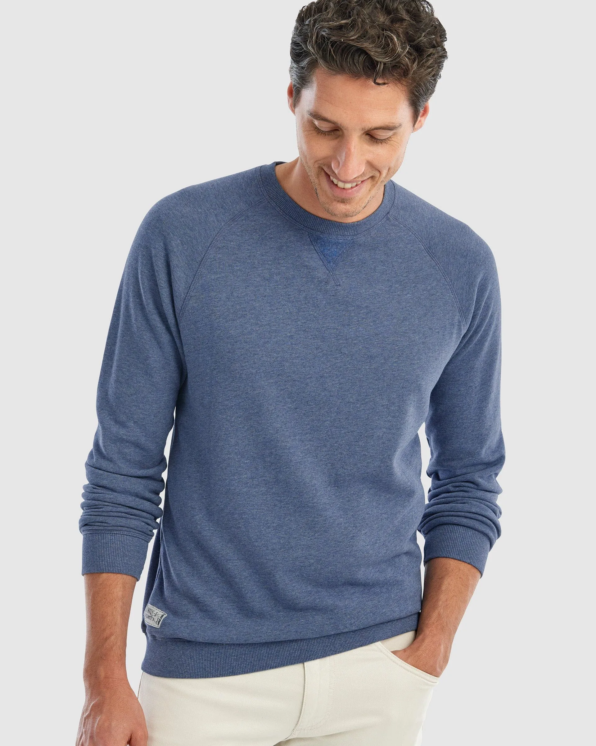JOHNNIE-O HEATHERED PAMLICO FLEECE SWEATSHIRT - WAKE