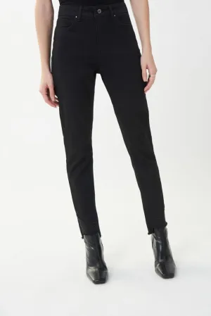 Joseph Ribkoff Black Embellished Distressed Ankle Skinny Jeans 223973