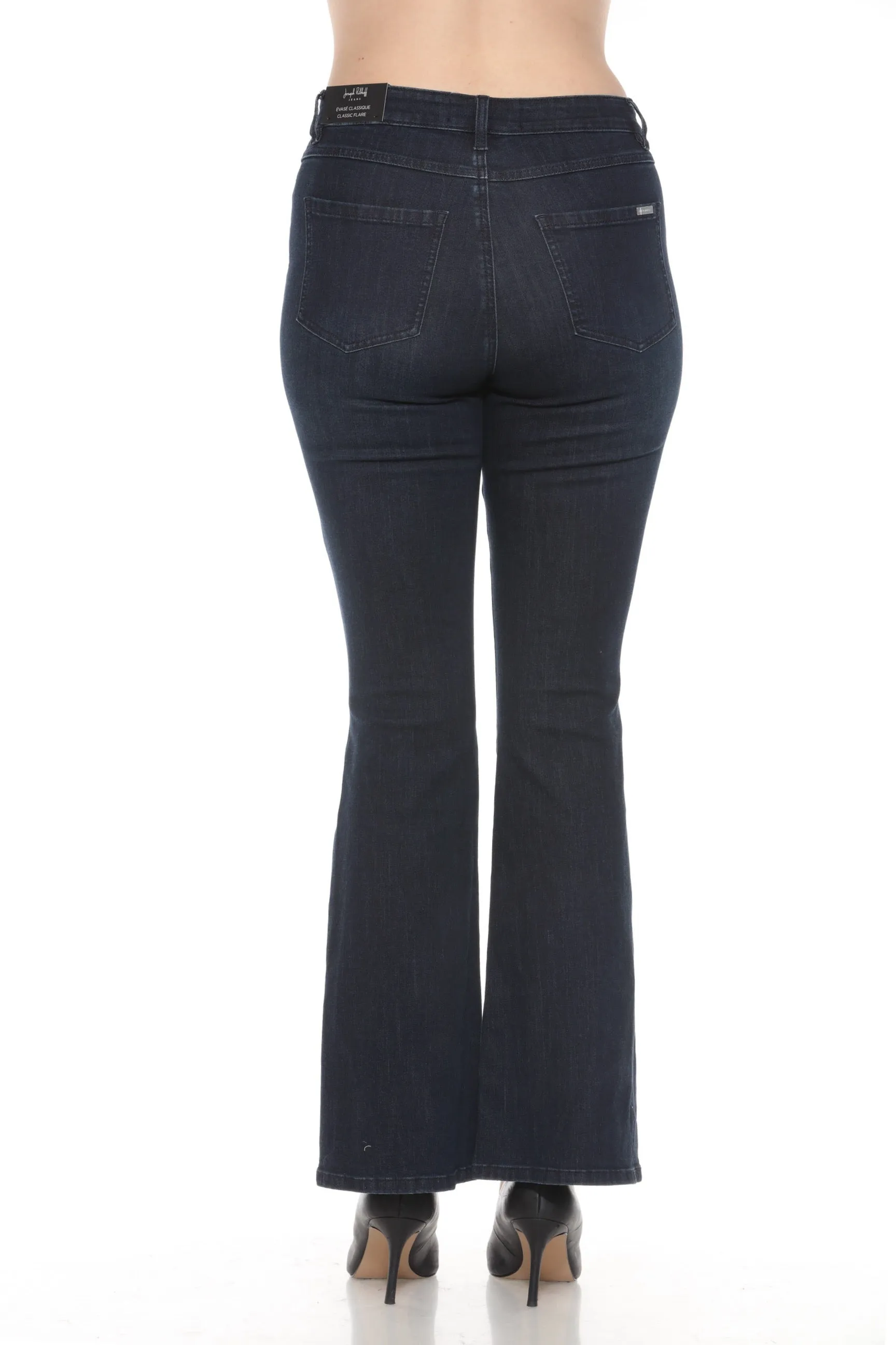 Joseph Ribkoff Indigo Blue Rhinestone Embellished Flared Jeans 244946