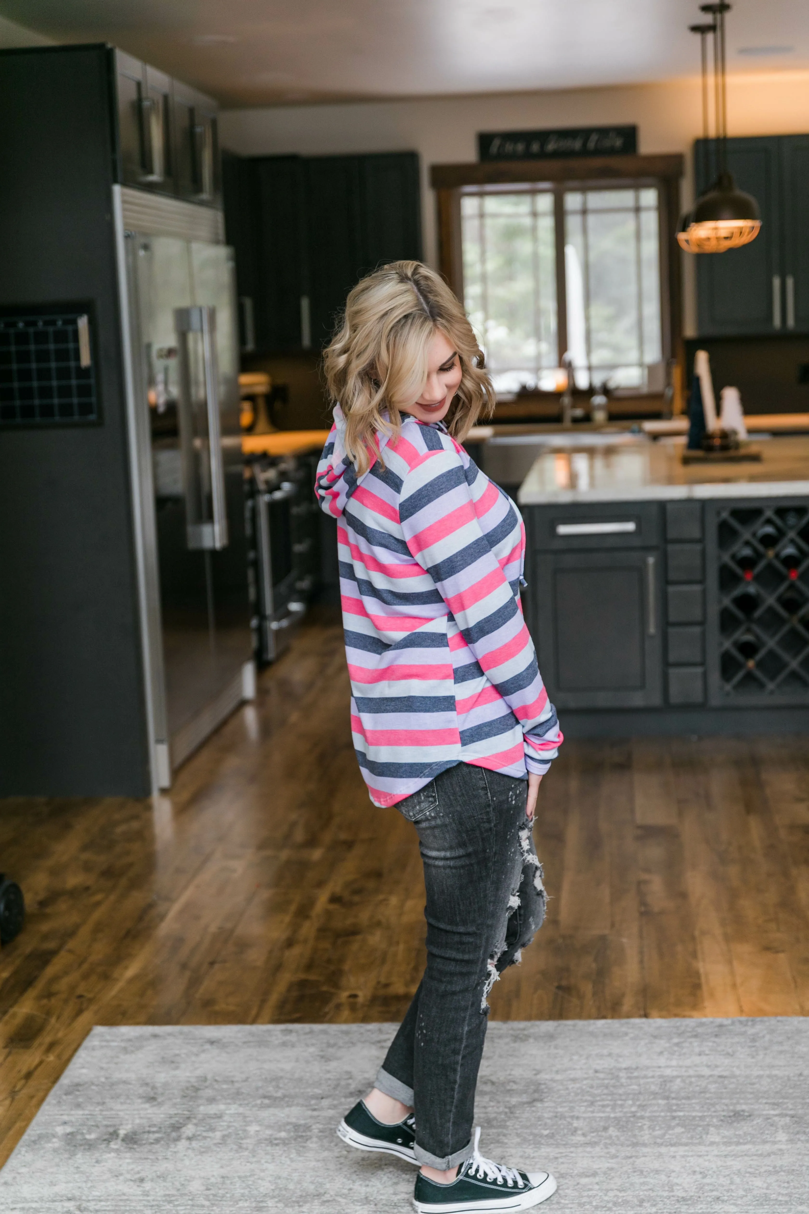 Judy Blue Bleach Splash Boyfriend Jeans In Gray
