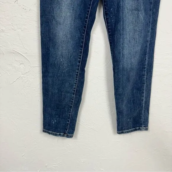 Judy Blue Boyfriend Fit Distressed Jeans Womens 29 High Rise Loose Fit Bleach