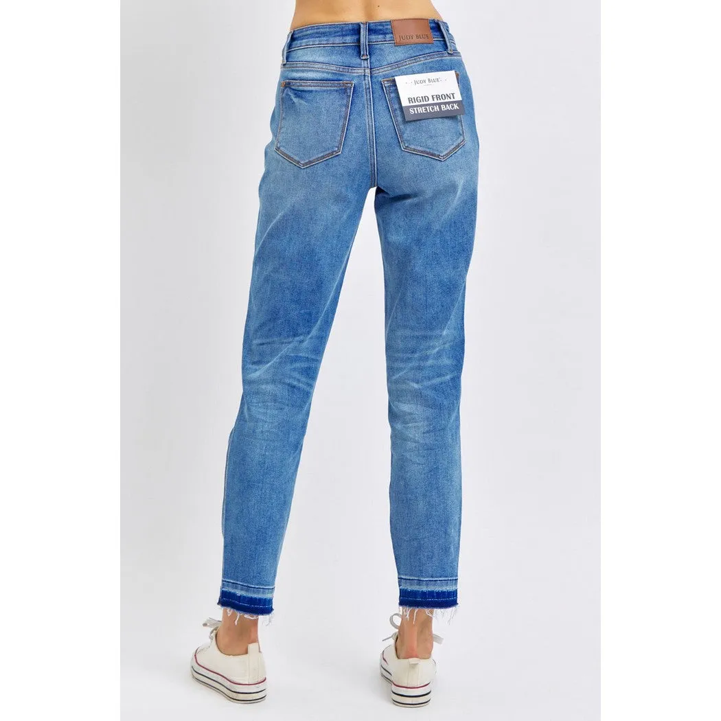 Judy Blue Mid Rise Rigid Magic Release Hem