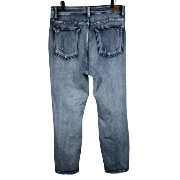 Judy Blue Womens Boyfriend Fit Destroyed Distressed Blue Jeans Size 18 JB82284MD