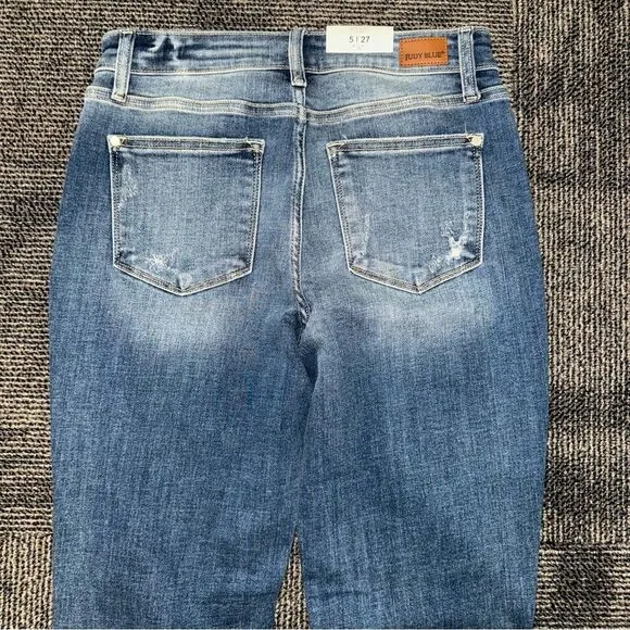 Judy Blue Mid Rise Boyfriend Jeans