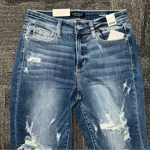 Judy Blue Mid Rise Boyfriend Jeans