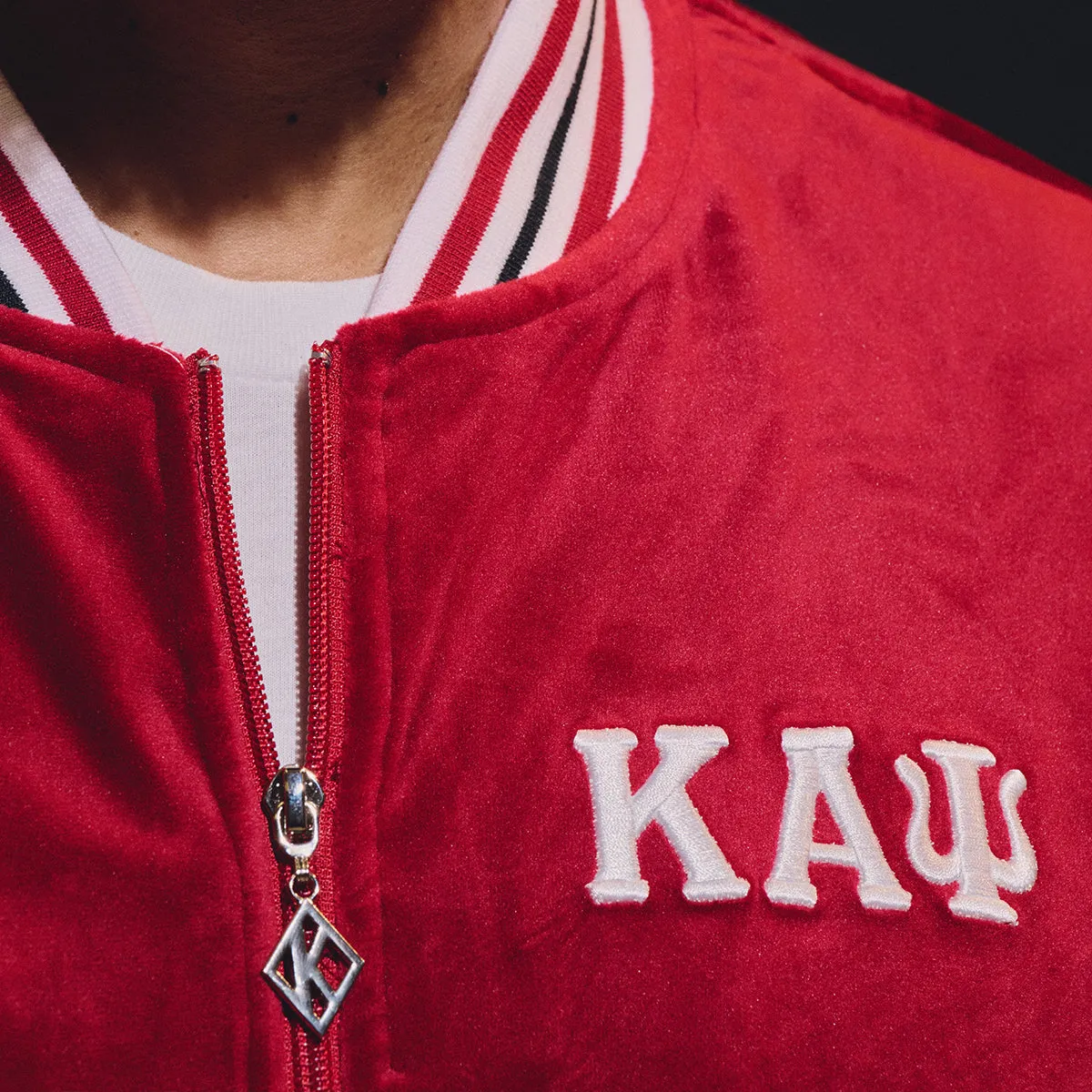 Kappa Alpha Psi Short Sleeve Retro Velour Jacket - FINAL SALE