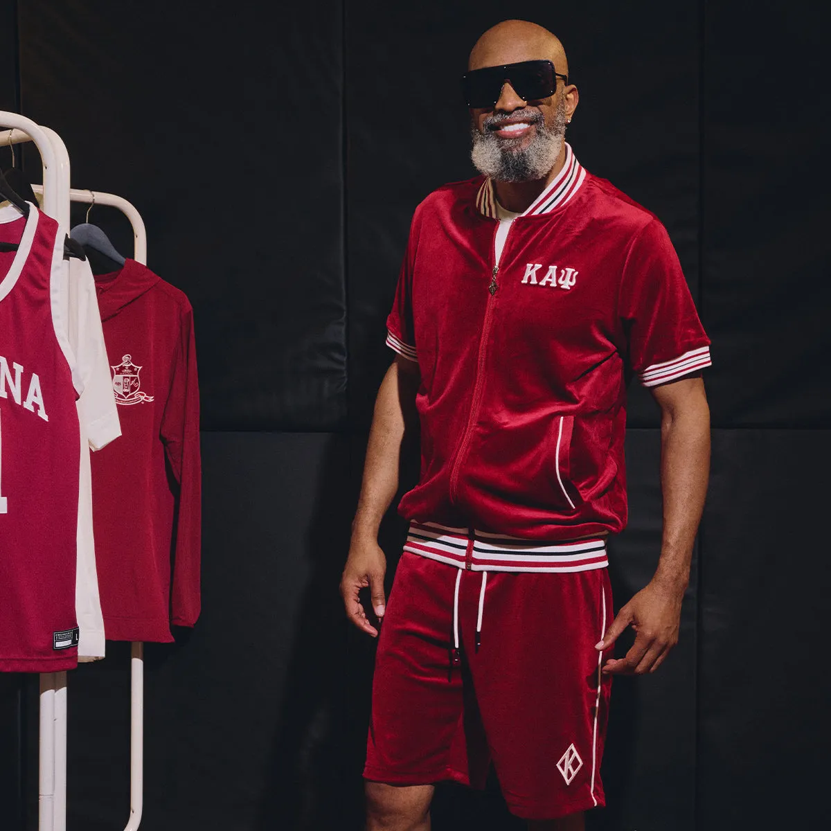 Kappa Alpha Psi Short Sleeve Retro Velour Jacket - FINAL SALE
