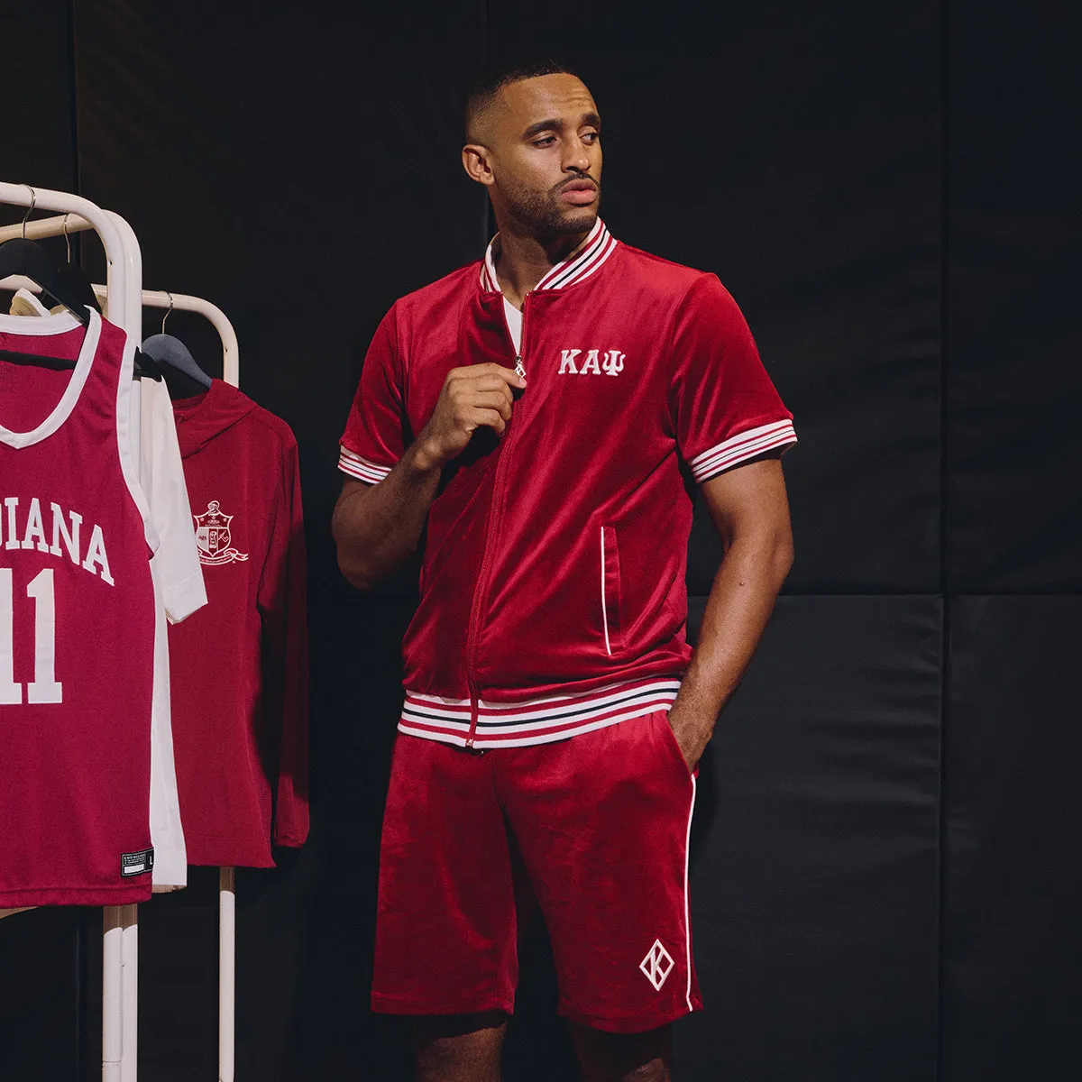 Kappa Alpha Psi Short Sleeve Retro Velour Jacket - FINAL SALE