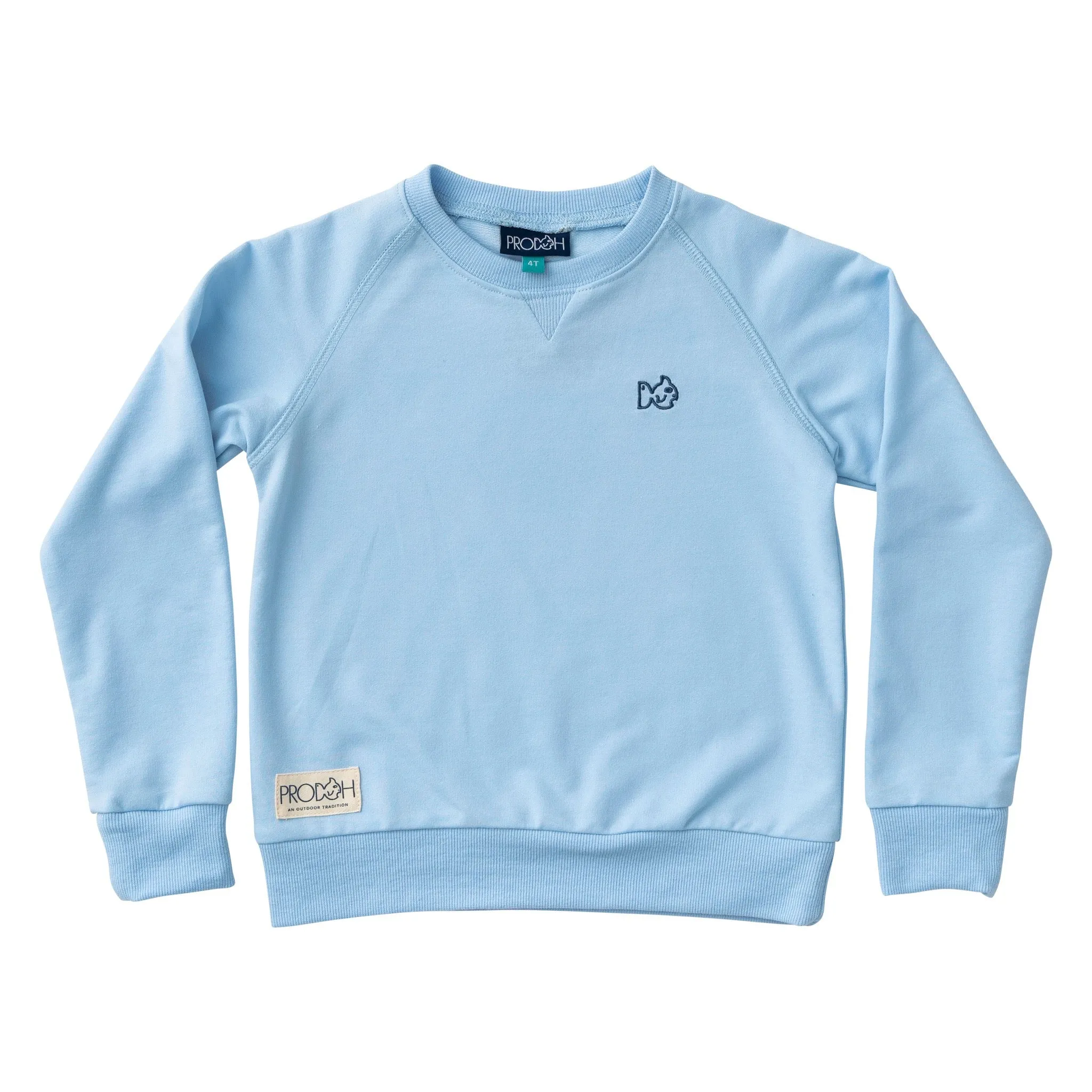 Kids' Crew Control Sweatshirt in Clear Sky Blue