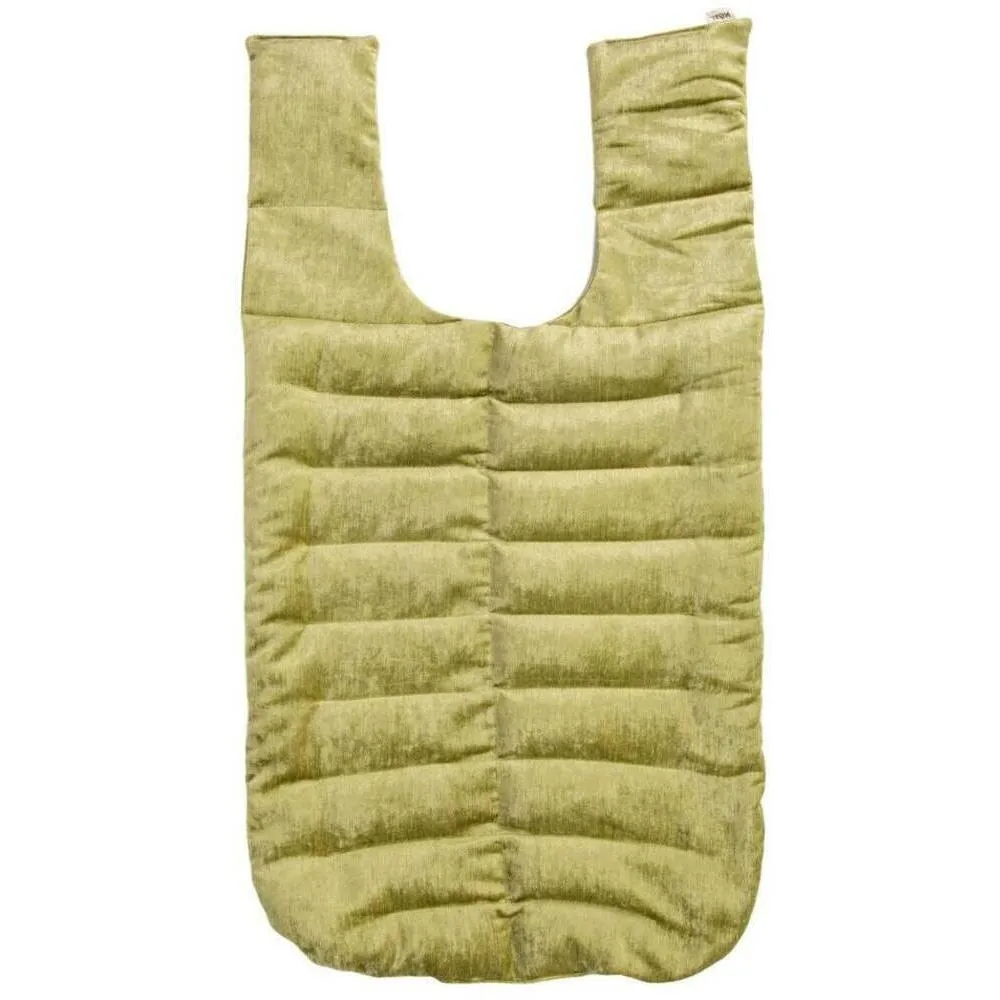 Kozi - Revitalizing Back Wrap / Material: Velour / Size: 28"L x 15"W / Color: Pear