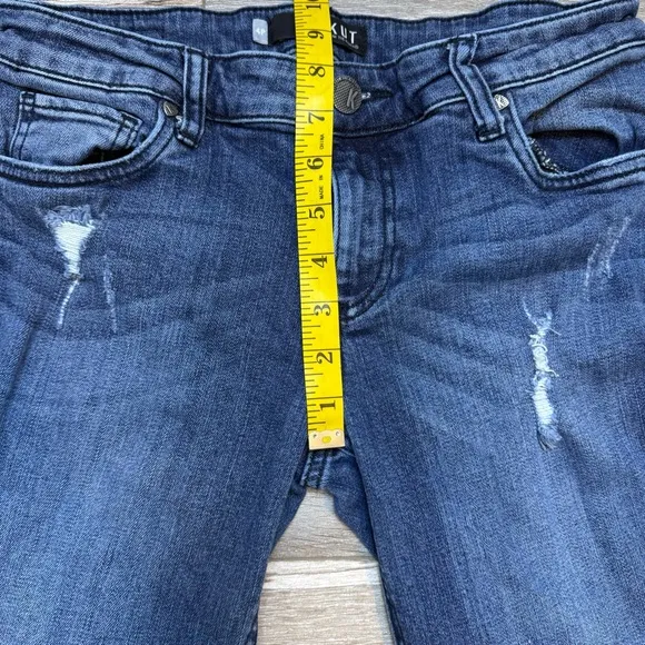 KUT From The Kloth~ Women’s Catherine Boyfriend Distressed Denim‎ Jeans Size 4P