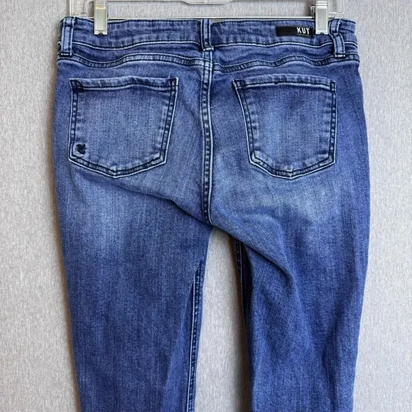 KUT From The Kloth~ Women’s Catherine Boyfriend Distressed Denim‎ Jeans Size 4P