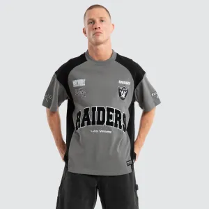 Las Vegas Raiders Catch Loopback Tee Silver/Black