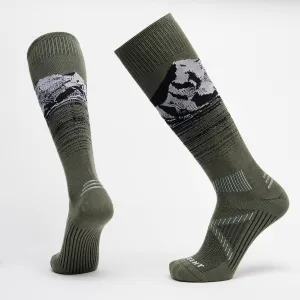 Le Bent Cody Townsend Pro Series Socks Lichen Green