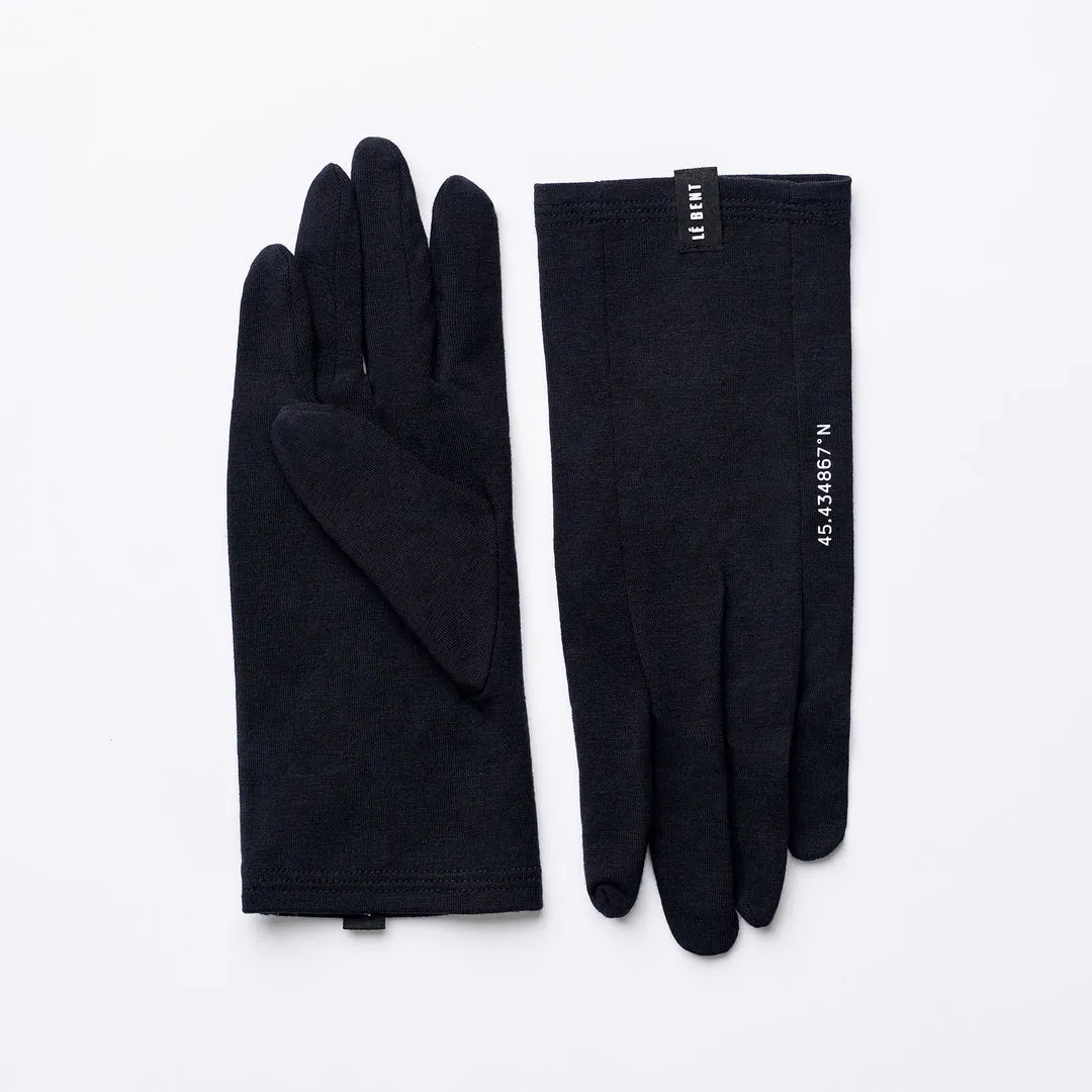 Le Bent Core Midweight Glove Liner - Dark Cloud