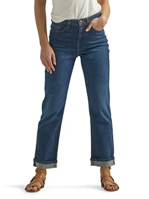 Lee Women's Mid Rise Boyfriend Jean, Inner Strength