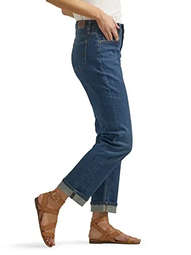 Lee Women's Mid Rise Boyfriend Jean, Inner Strength