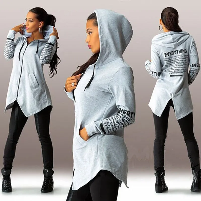Letter Print Pullover Hoodie