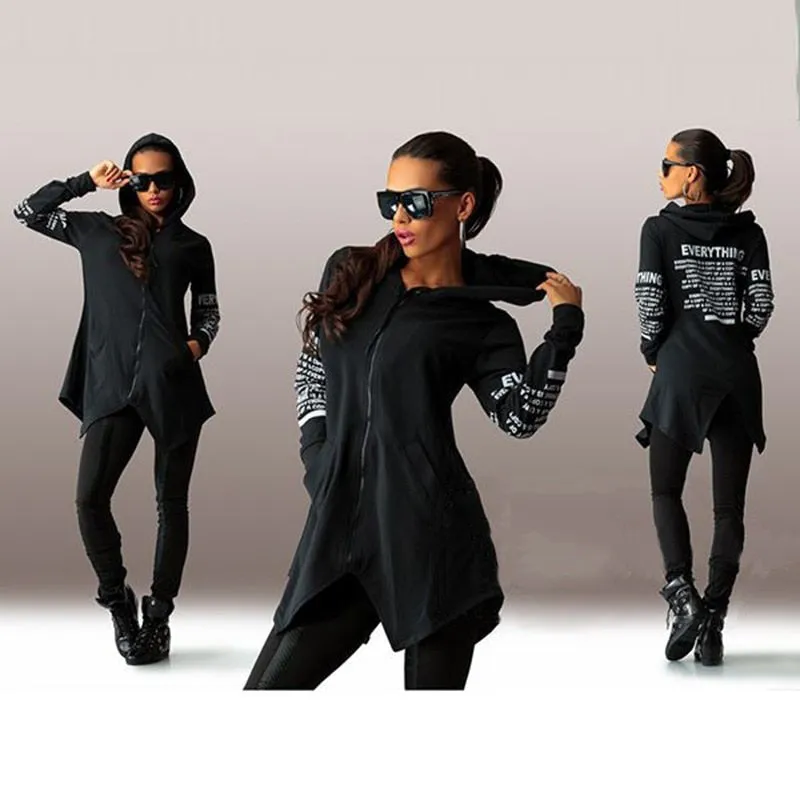 Letter Print Pullover Hoodie