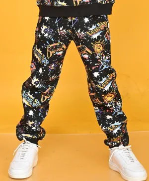LEVEL UP BOYS FLEECE JOGGER - BLACK