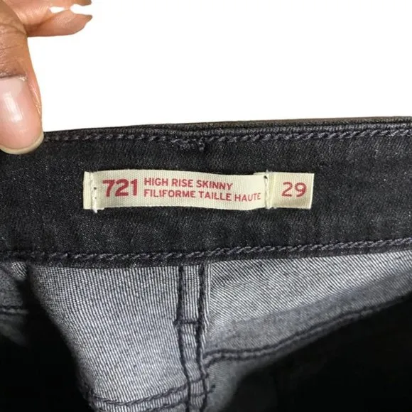 Levi's Women's Black High Rise Skinny Denim Jeans