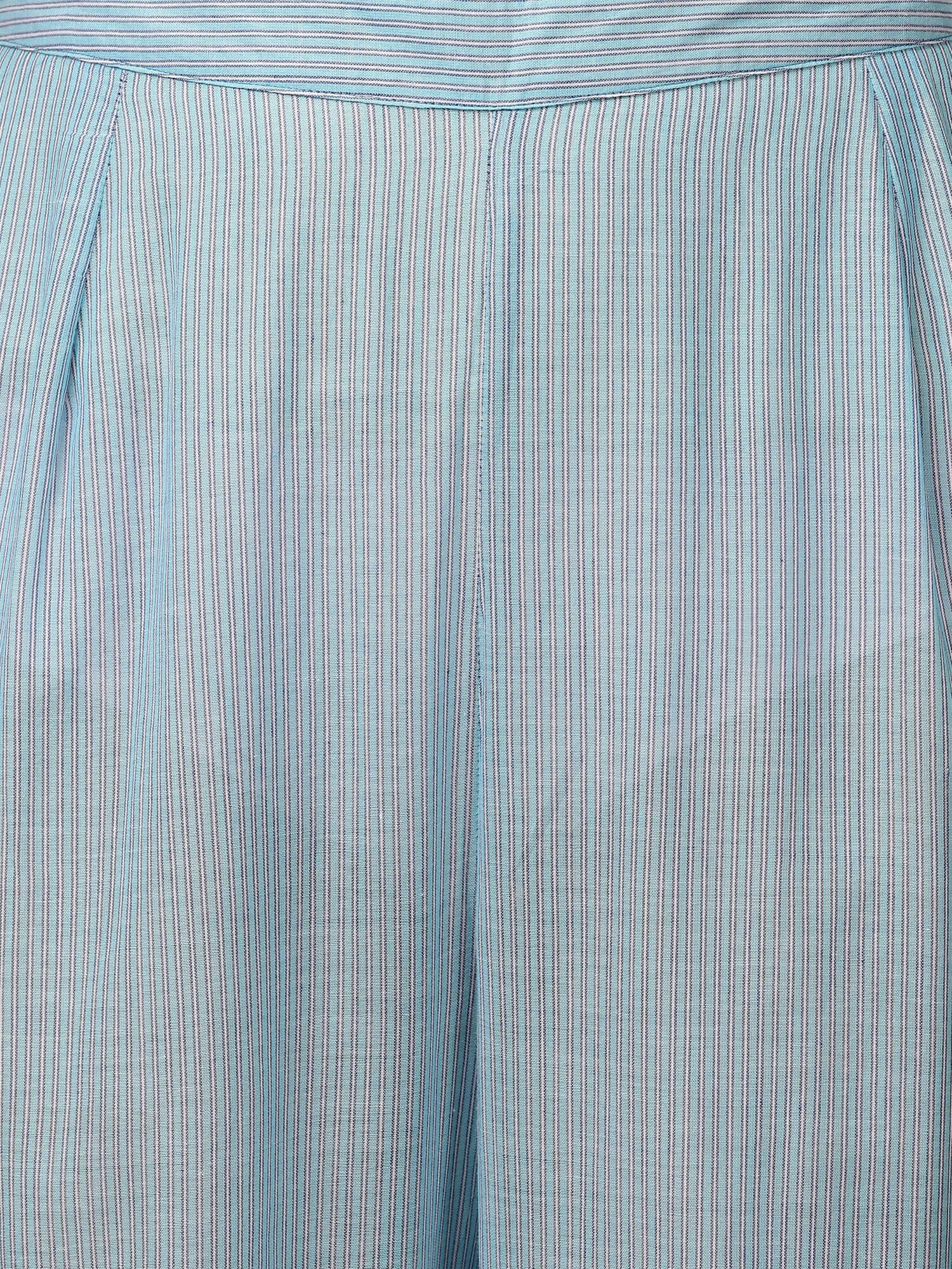 Light Blue Colour Kurta With Hand Embroidery Pant & Camisole