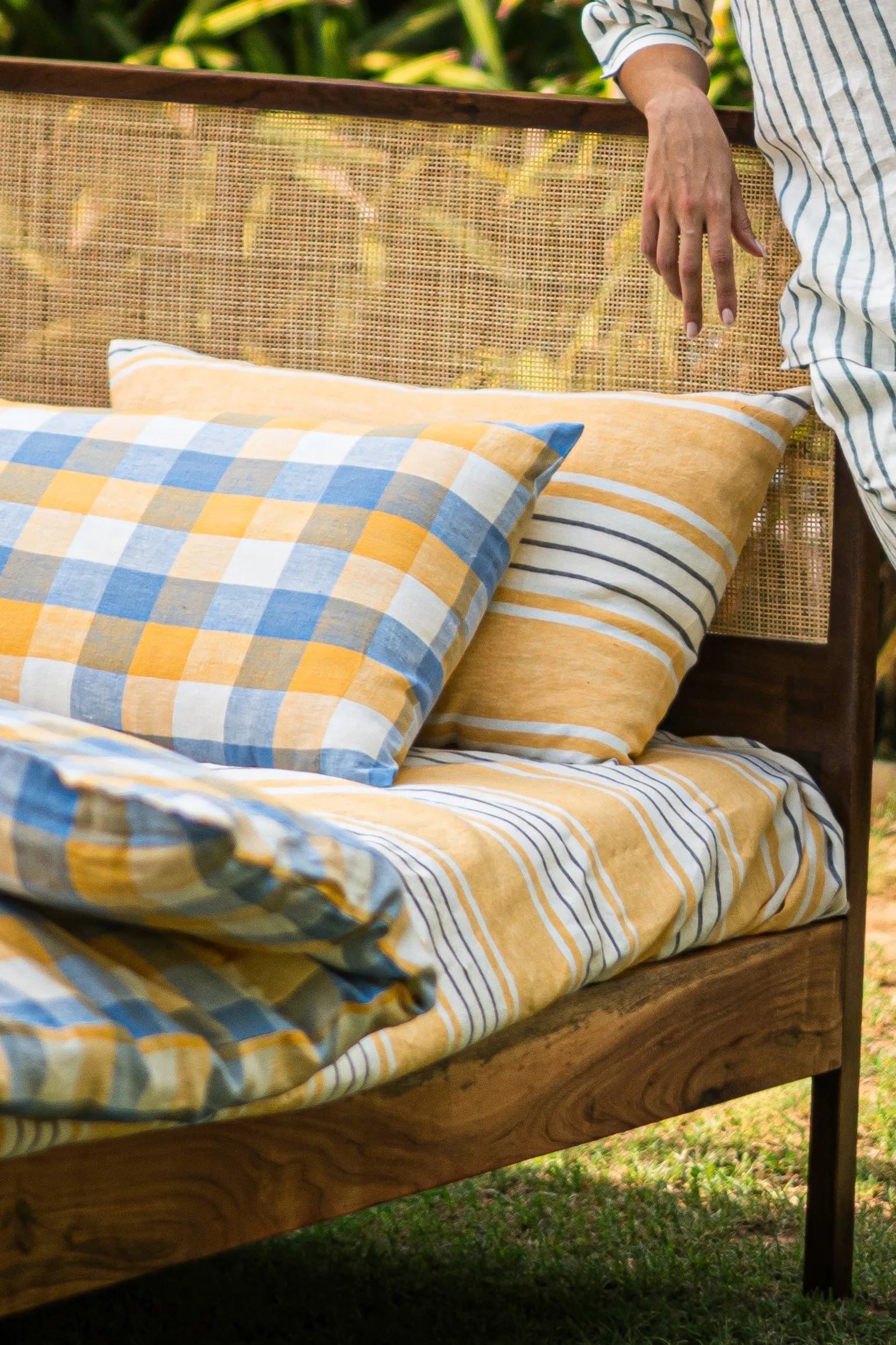 Linen Zen Bedsheet-Yellow