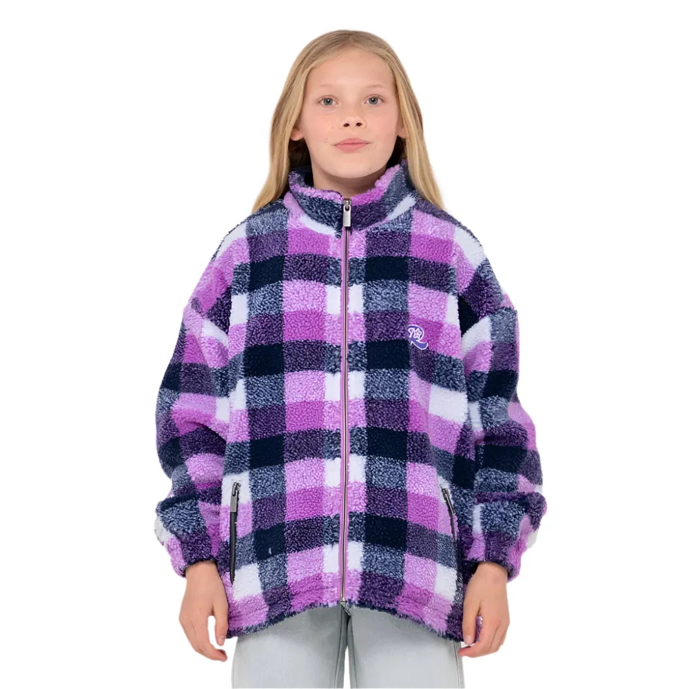 Low Tides Zip Through Sherpa Fleece - Kids