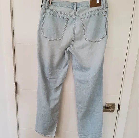 Madewell The Maternity Slouchy Boyfriend Distressed Jeans Size 27