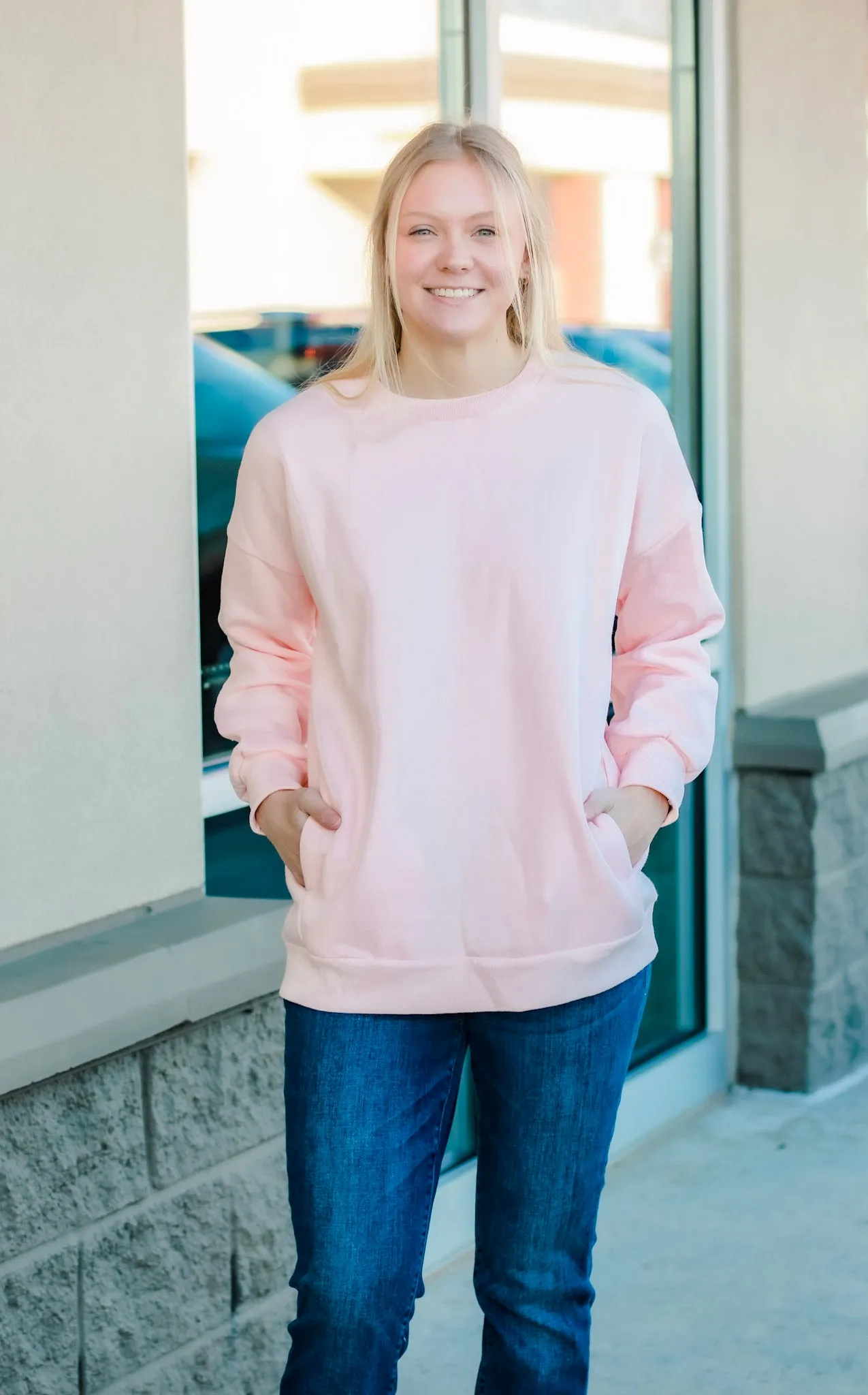 Make Me Blush Sweatshirt with Pockets