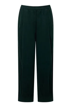 Mallory Women's Organic Cotton Needle Cord Trousers | Dark Marine