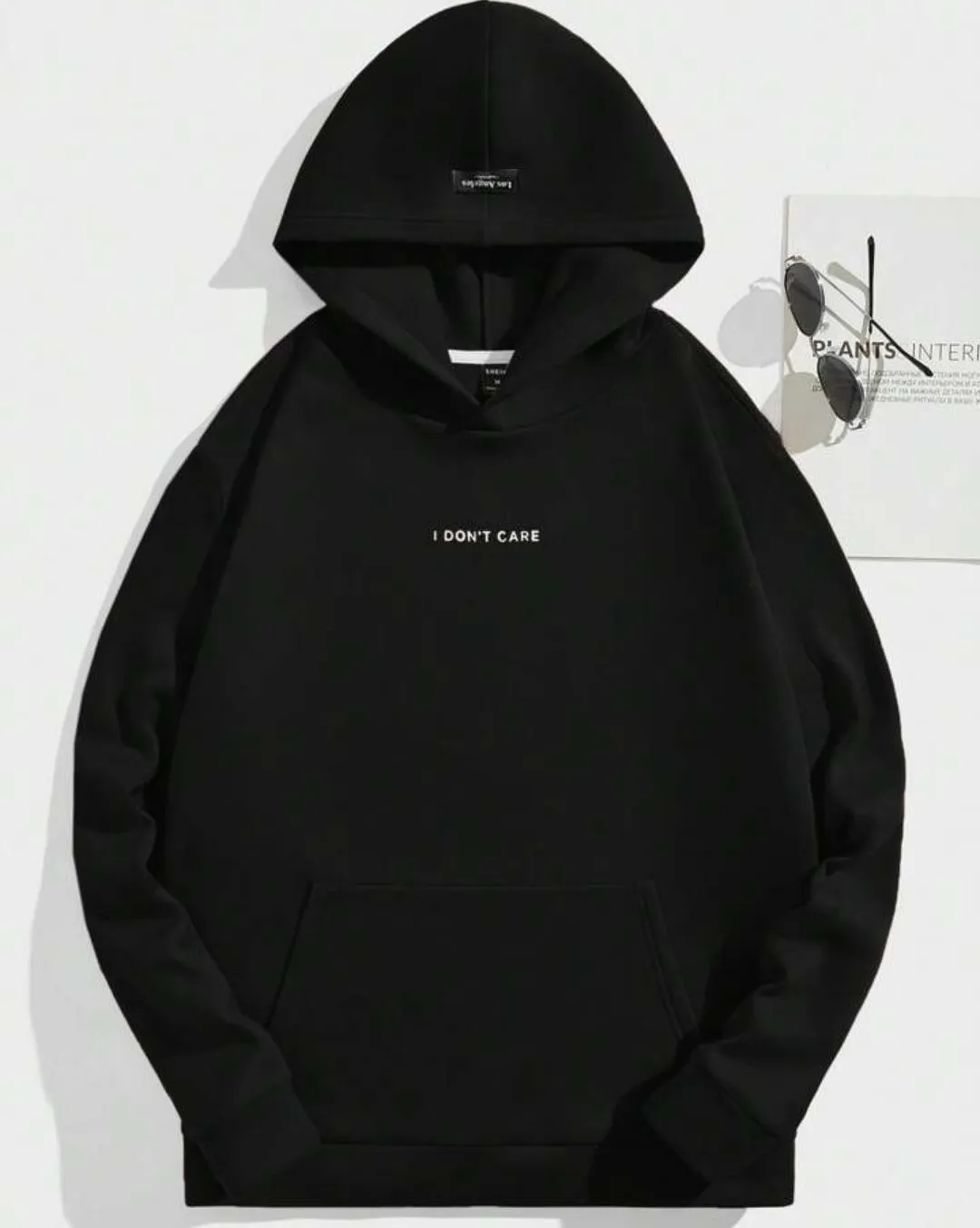 Manfinity Hypemode Men Letter Graphic Kangaroo Pocket